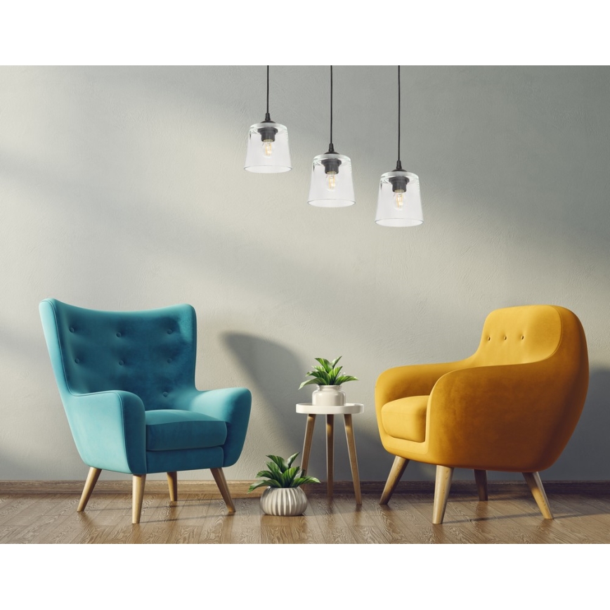 Lestenec na vrvici LUCEA 1xE27/15W/230V
