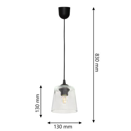 Lestenec na vrvici LUCEA 1xE27/15W/230V