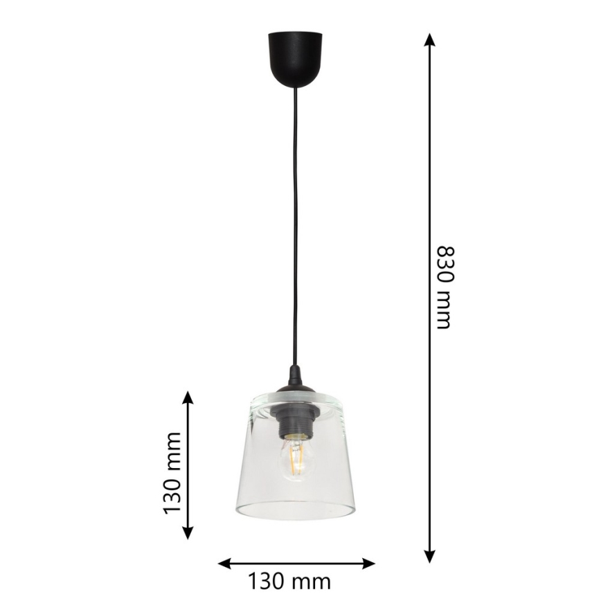 Lestenec na vrvici LUCEA 1xE27/15W/230V