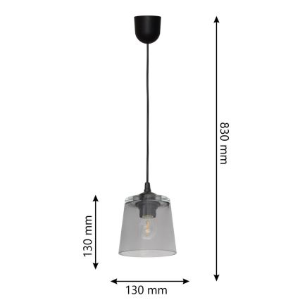 Lestenec na vrvici LUCEA 1xE27/15W/230V
