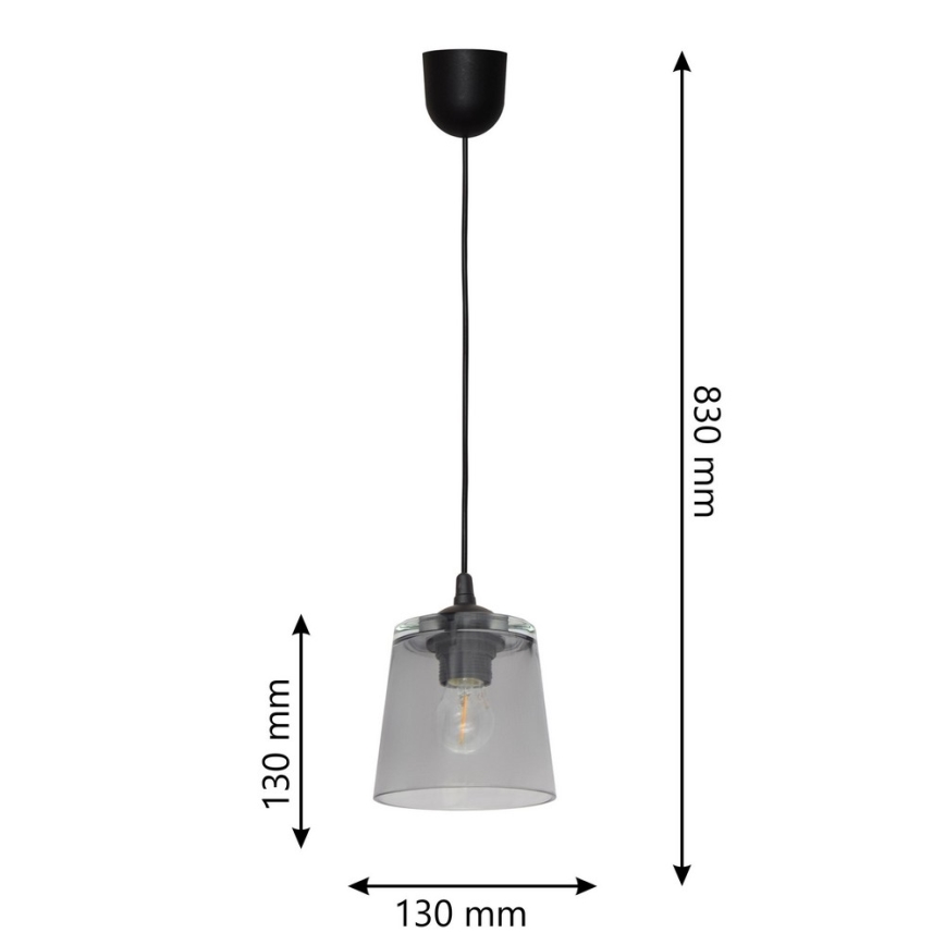 Lestenec na vrvici LUCEA 1xE27/15W/230V