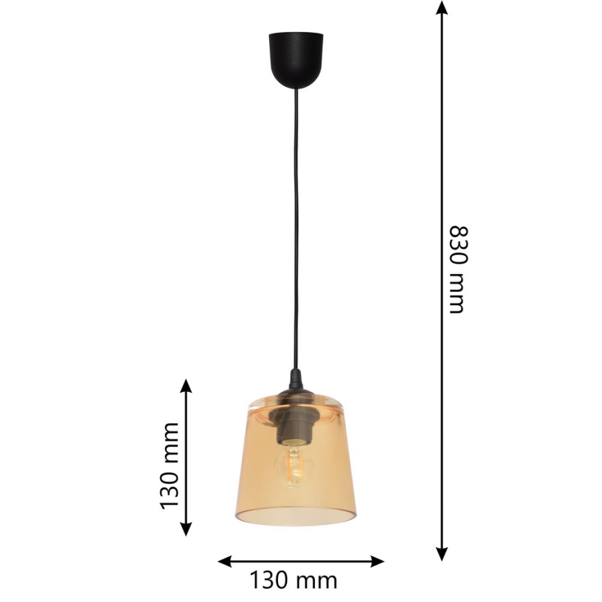 Lestenec na vrvici LUCEA 1xE27/15W/230V