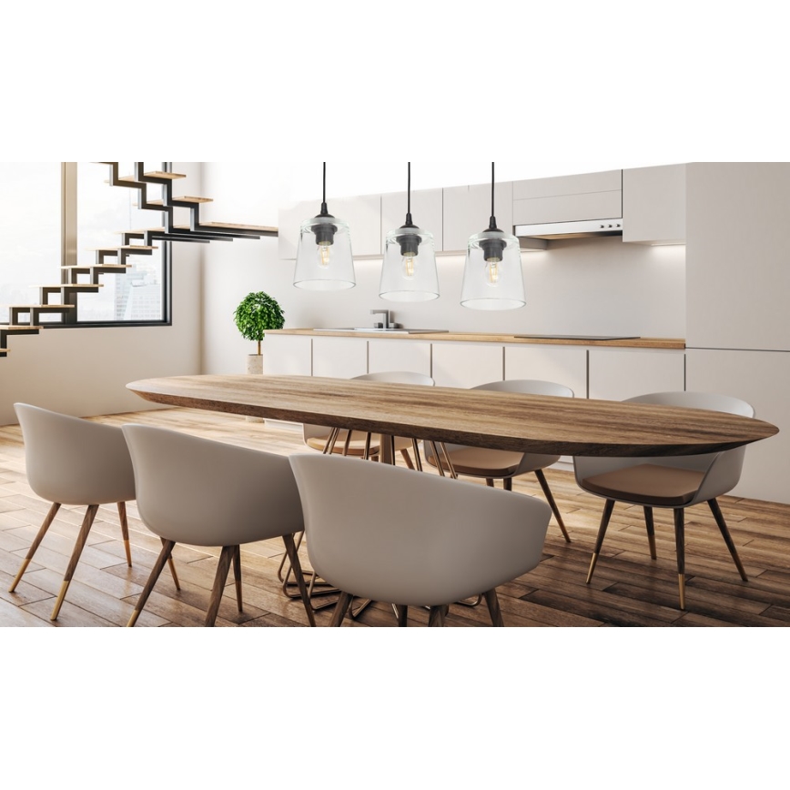 Lestenec na vrvici LUCEA 3xE27/15W/230V