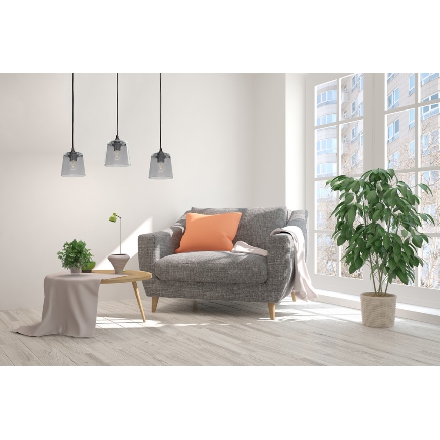 Lestenec na vrvici LUCEA 3xE27/15W/230V