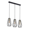 Lestenec na vrvici LUGO 3xE27/15W/230V
