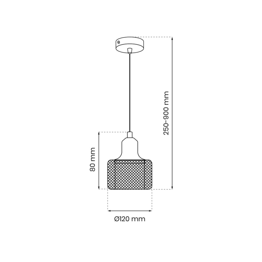 Lestenec na vrvici LUMI 1xG9/8W/230V