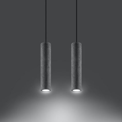 Lestenec na vrvici LUVO 2xGU10/40W/230V