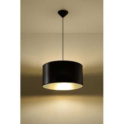 Lestenec na vrvici LUXOR 40 1xE27/60W/230V zlata/črna