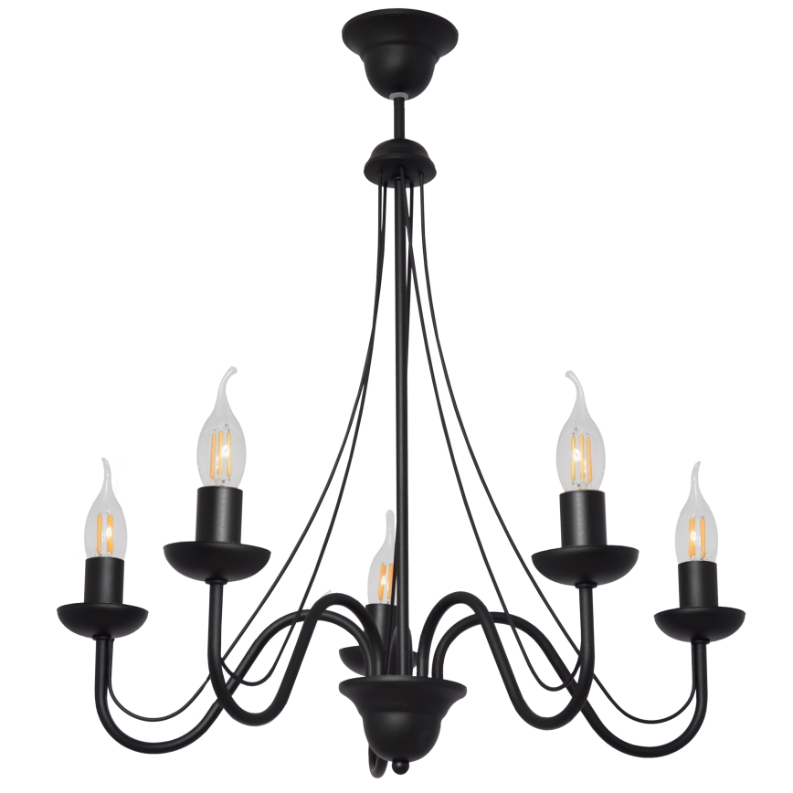 Lestenec na vrvici MALBO II 5xE14/10W/230V