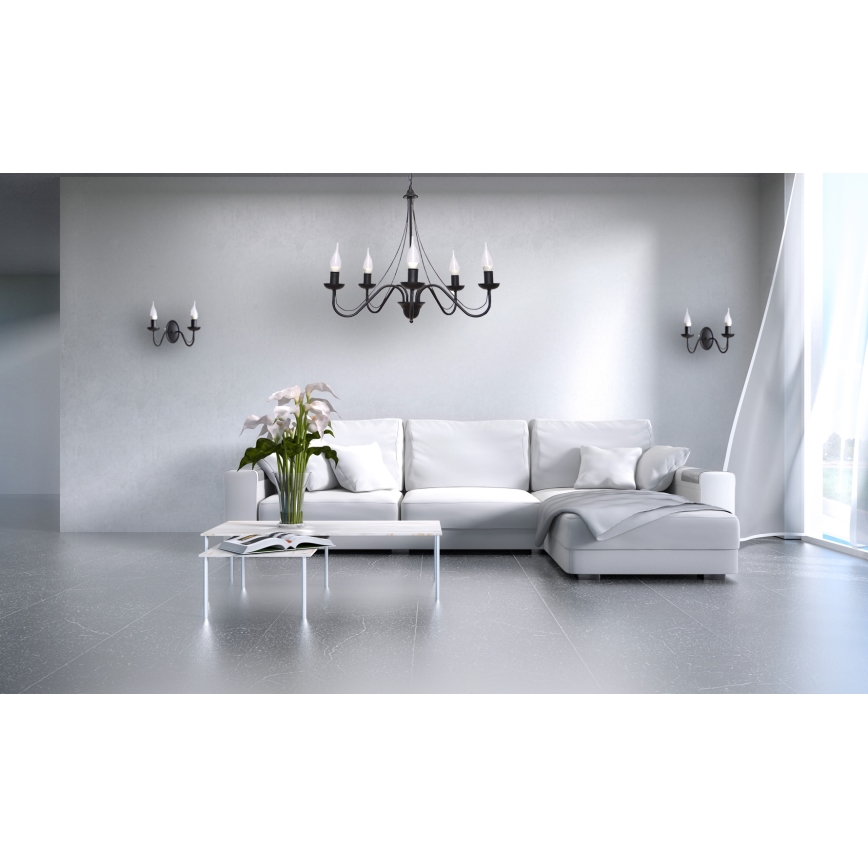 Lestenec na vrvici MALBO II 5xE14/10W/230V