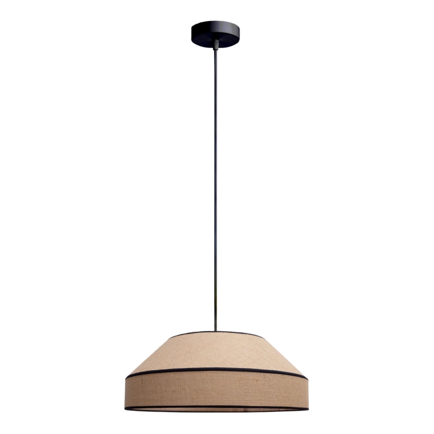 Lestenec na vrvici MANISO 1xE27/60W/230V pr. 45 cm bež