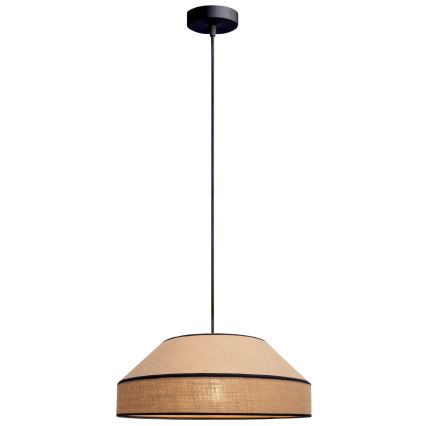 Lestenec na vrvici MANISO 1xE27/60W/230V pr. 45 cm bež