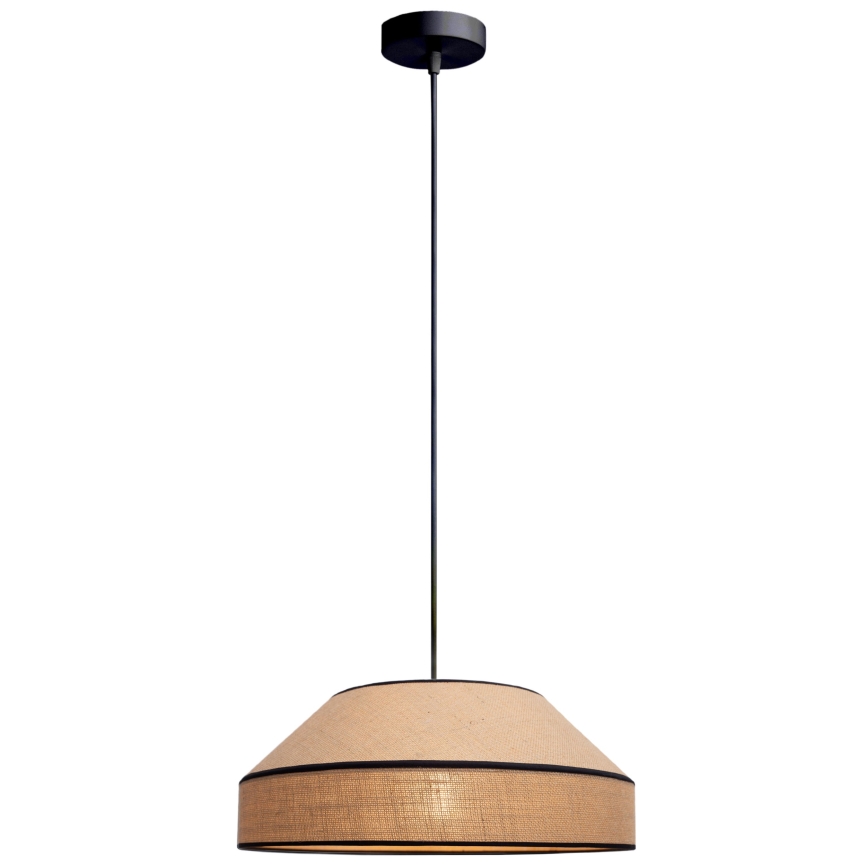 Lestenec na vrvici MANISO 1xE27/60W/230V pr. 45 cm bež