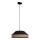 Lestenec na vrvici MANISO 1xE27/60W/230V pr. 45 cm črna/bež