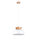 Lestenec na vrvici MARION 1xE27/15W/230V pr. 29,5 cm bela