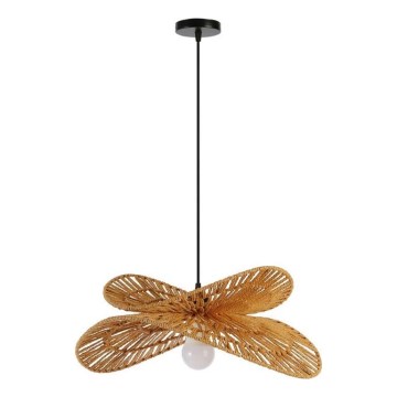 Lestenec na vrvici MARIPOSA 1xE27/40W/230V pr. 50 cm juta