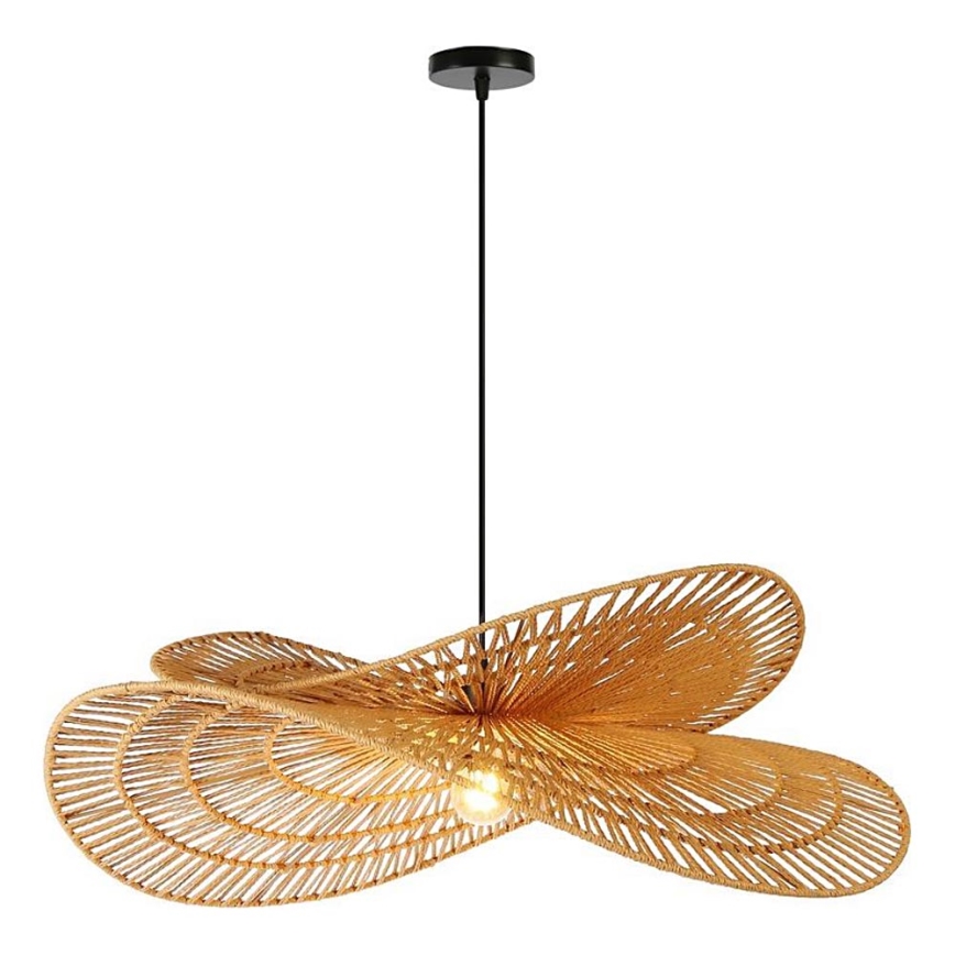 Lestenec na vrvici MARIPOSA 1xE27/40W/230V pr. 80 cm juta