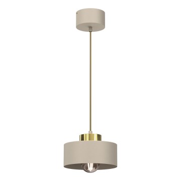 Lestenec na vrvici MARTI 1xE27/15W/230V bež/zlata