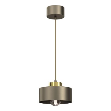 Lestenec na vrvici MARTI 1xE27/15W/230V medenina/zlata