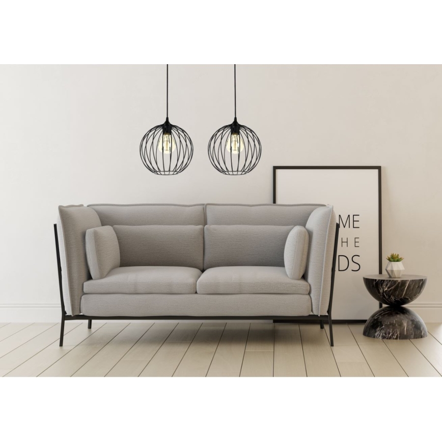 Lestenec na vrvici MATT 2xE27/60W/230V