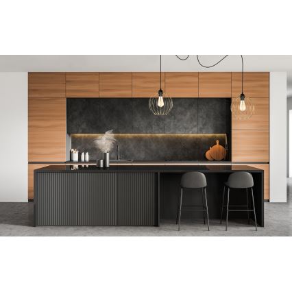 Lestenec na vrvici MATT 2xE27/60W/230V spider črna/zlata