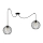 Lestenec na vrvici MATT 2xE27/60W/230V spider