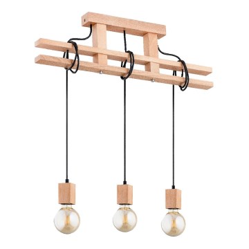 Lestenec na vrvici MAXXY 3xE27/15W/230V bež