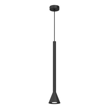 Lestenec na vrvici MAZZO 1xGU10/8W/230V črna