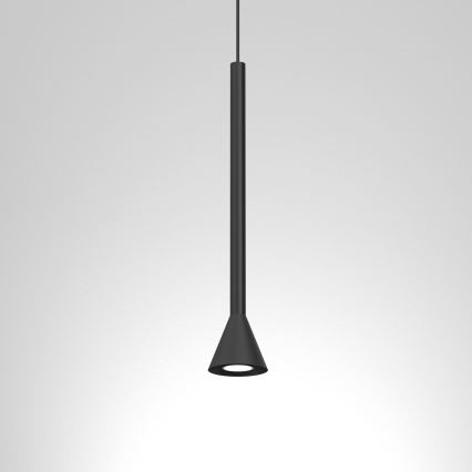 Lestenec na vrvici MAZZO 1xGU10/8W/230V črna