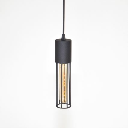 Lestenec na vrvici MELODY 2xE27/15W/230V črna
