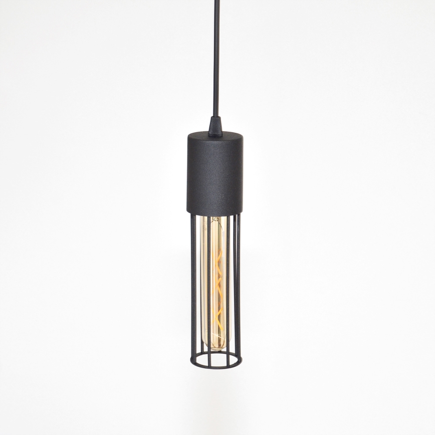 Lestenec na vrvici MELODY 2xE27/15W/230V črna