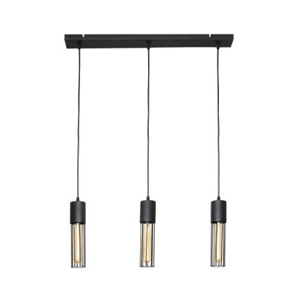 Lestenec na vrvici MELODY 3xE27/15W/230V črna