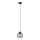 Lestenec na vrvici MERCURE 1xE27/15W/230V premer 16 cm črna