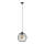 Lestenec na vrvici MERCURE 1xE27/15W/230V premer 24 cm črna