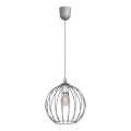 Lestenec na vrvici MERCURE 1xE27/15W/230V siv