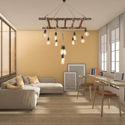 Lestenec na vrvici MERDIVEN 12xE27/40W/230V