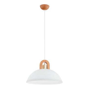 Lestenec na vrvici MIGOT 1xE27/15W/230V bež/zlata