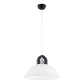 Lestenec na vrvici MIGOT 1xE27/15W/230V črna/sijajni krom