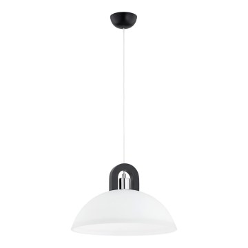Lestenec na vrvici MIGOT 1xE27/15W/230V črna/sijajni krom