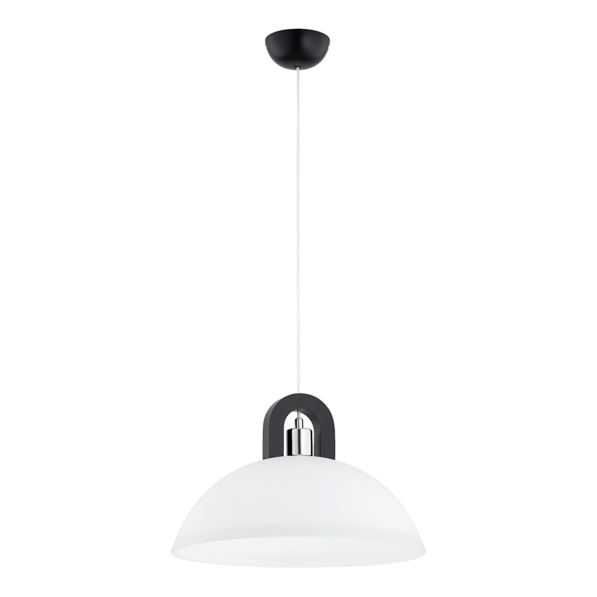 Lestenec na vrvici MIGOT 1xE27/15W/230V črna/sijajni krom