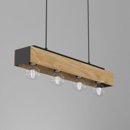Lestenec na vrvici MILUZA 4xE27/15W/230V