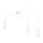 Lestenec na vrvici MIROS 3xE27/60W/230V spider bela
