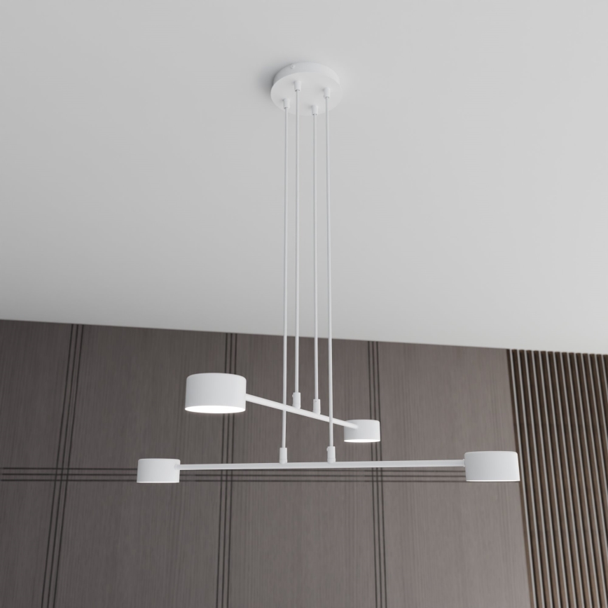Lestenec na vrvici MODUS 4xGX53/10W/230V bela