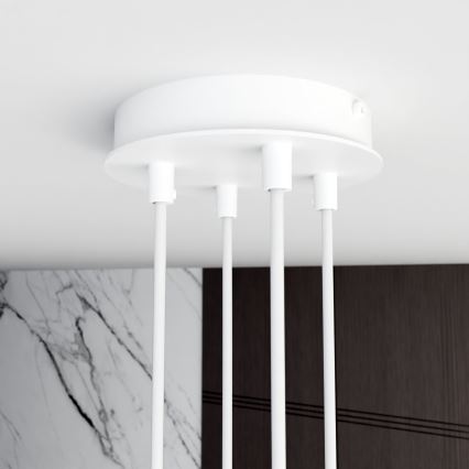Lestenec na vrvici MODUS 4xGX53/10W/230V bela