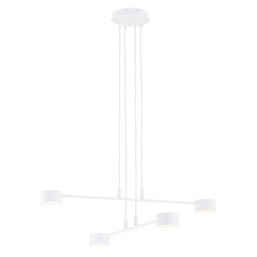 Lestenec na vrvici MODUS 4xGX53/10W/230V bela