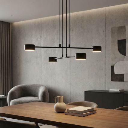 Lestenec na vrvici MODUS 4xGX53/12W/230V črna