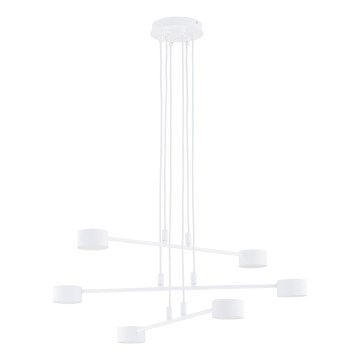 Lestenec na vrvici MODUS 6xGX53/10W/230V bela