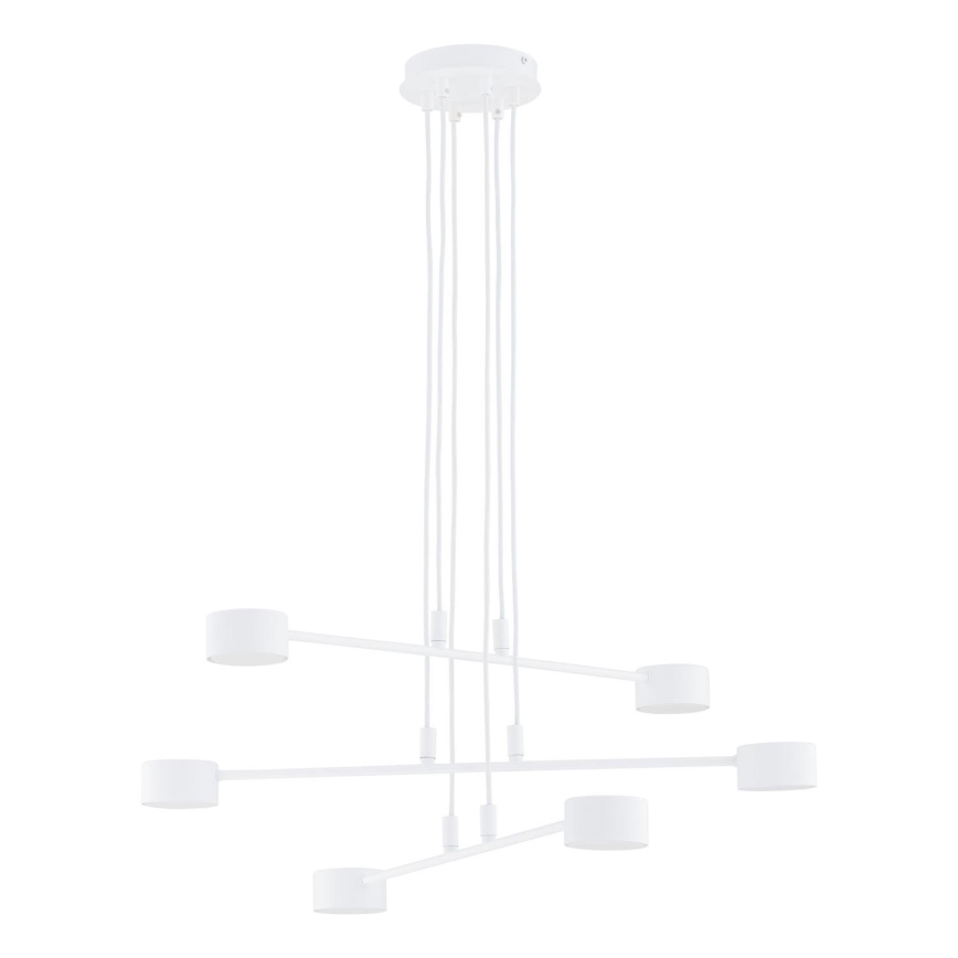 Lestenec na vrvici MODUS 6xGX53/10W/230V bela