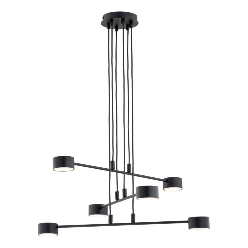 Lestenec na vrvici MODUS 6xGX53/10W/230V črna