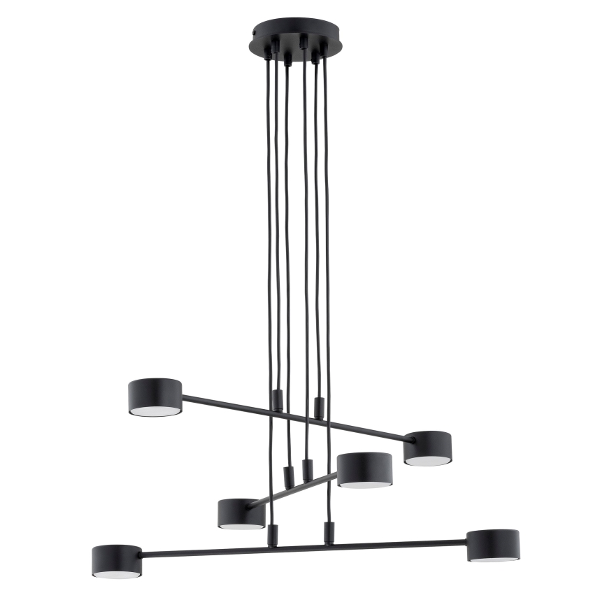 Lestenec na vrvici MODUS 6xGX53/10W/230V črna